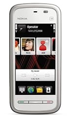 Nokia 5230 Unlocked Cell Phone with Touchscreen, GPS, Voice Navigation, Car Holder, 2MP Camera, 3G, 4 GB microSD Memory (White)--US Version with Warranty