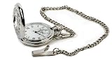 Gents Ornate Repro Antique Pocket Watch - New Boxed Gift PW003