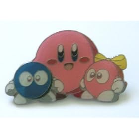 Kirby & Friends Character Metal Pin Badge ~ Nintendo Wii