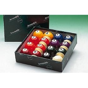 Aramith Spots and Stripes Pool Balls - 2 inches 51mm