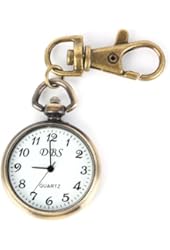 ALIENWOLF Vintage Round Classical Pocket Key Chain Watch Pendant