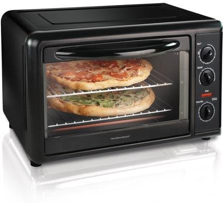 Hamilton Beach Countertop Oven with Convection &amp; Rotisserie, Black