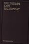 Ballentine's Law Dictionary With Pronunciations