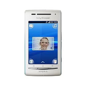 Sony Ericsson Xperia X8 Android White-Aqua Touch Screen Mobile Phone O2 Pay As You Go / Pre-Pay/ PAYG (Including �10 Airtime)
