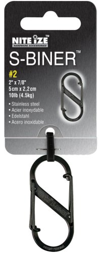 Nite Ize SB2-03-01 Size-2 S-Biner, Black