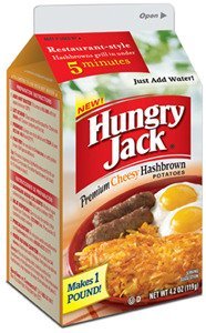 Hungry Jack, Premium Cheesy Hashbrowns, 4.2oz Carton (Pack of 9)