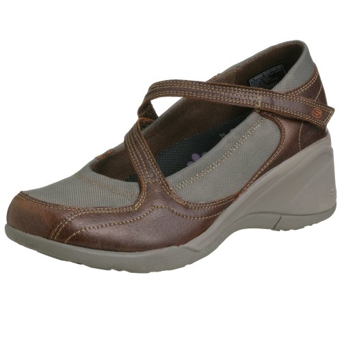 [スケッチャーズ] SKECHERS 人気のバレータイプ ウエッジソール KAI 9050 KAI 9050 DBR (ダークブラウン/24)