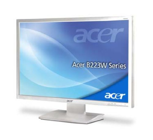 Acer B223WGOwmdr 55,9cm (22 Zoll) TFT Monitor (VGA, DVI, 5ms Reaktionszeit) hellgrau