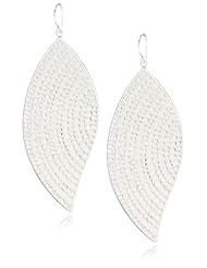 Anna Beck Designs "Bali" Large Leaf Sterling Silver Earrings