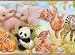 Brown Jungle Pals Wallpaper Border