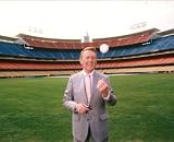 Vin Scully Dodger Stadium w/Baseball 8x10