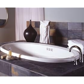 62 X 43 Oval Whirlpool Riva Almond