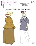 1790 - -1810 Regency Half-robe and Robe Pattern