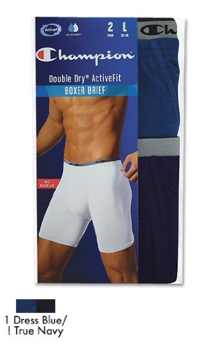 Buy Champion Mens Double Dry Activefit 2-Pack Boxer Brief by Champion
