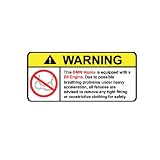 BMW Alpina B6 No Bra, Warning decal, sticker