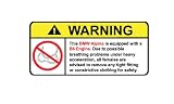 BMW Alpina B6 No Bra, Warning decal, sticker