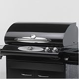 24 Cook Number Black Porcelain Gas Grill Head
