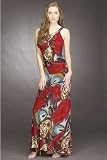 Abstract Floral Print Evening Gowns by Mikael Aghal-Size 06