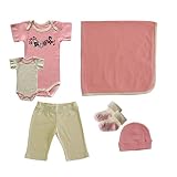 Organic Short Sleeve Pink Pixel Pieces Bundle