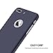 iPhone 7 Plus case,360 Degree All-around Full Body Utral thin Fit Case cover with Tempered Glass Screen Protector Ultra slim Light Weight Hard Snap-On for Apple iPhone 7 plus 5.5(NAVY BLUE)