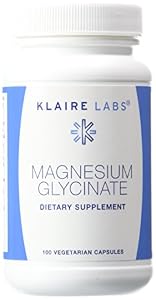 Klaire Labs Magnesium Glycinate Capsules, 100 mg, 100 Count