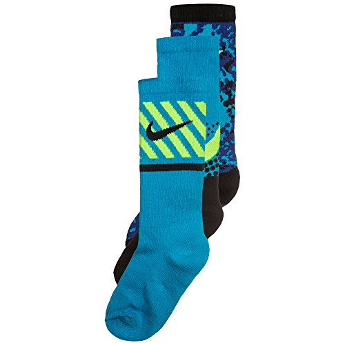 Nike Boys Graphic Cotton Cushion Crew 3 Pack Socks