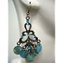 Saka's Natural Shell Bronze Toned Metal Earrings