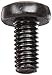 Small Parts M612D7985AB Steel Pan Head Machine Screw, Black Oxide Finish, Meets DIN 7985, #3 Phillips Drive, M6-1 Thread Size, 12 mm Length, Fully Threaded, Import (Pack of 100)