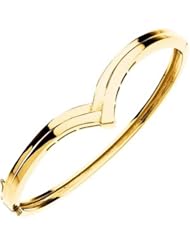 Hinged Bangle Bracelet in 14k Yellow Gold