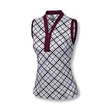 Adidas 2008 Womens ClimaCool Sleeveless Plaid Print Golf Top