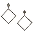 Present for Mom Dangle Earrings Silver Handmade Jewelry 2.25 inches (erg196)