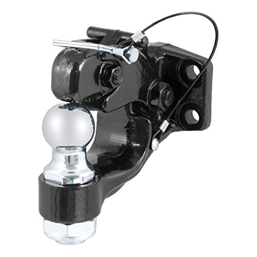 CURT 48180 Pintle Hitch with 1-7/8-Inch Trailer Ball, 16,000 lbs, Mount Required