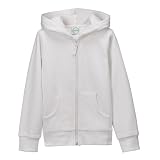 Girls' Circo Solid Fleece Hoodie - True White