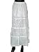 Womens Bohemian Chic Designer Bellydance Cotton Beaded White Skirt India 35 Inches