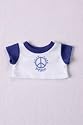 Love, Hope, Peace T-Shirt fits Webkinz, Shining Star and 8" - 10" Make Your Own Stuffed Animals