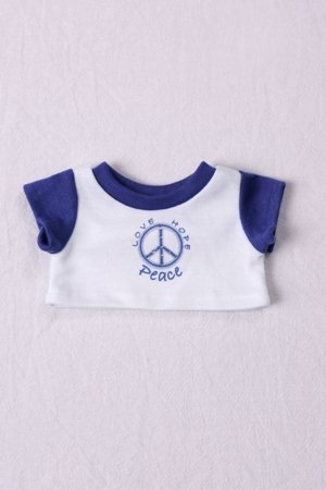 41m2vwDqd8L Love, Hope, Peace T Shirt fits Webkinz, Shining Star and 8   10 Make Your Own Stuffed Animals