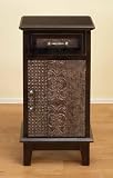 Antique Moroccan Style 32 High CABINET in Dark Brown Finish