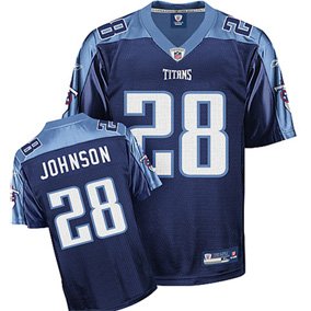 Reebok Tennessee Titans Chris Johnson Replica Alternate Jersey Extra Large