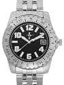 Mustang men's metal band calendar watch