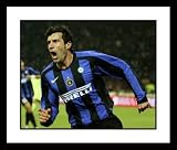 Luis Figo Inter Milan - Goal Celebration - Framed 8x10 Photograph