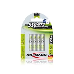 Ansmann 5030772 Micro AAA 550 mAh NiMH Akku 4er Set