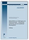 Produkt-Bild: Bohrverfahren zur Einbringung von Erdw&auml;rmesonden - Entwicklung technischer und wirtschaftlicher Planungshilfen. Anhang