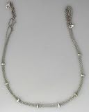 Gold Necklace Chocker (7.0 GR) 1/2 K of G.V.V.S. Diamond set on a14k White Gold Triple Chian Chocker Made in Italy