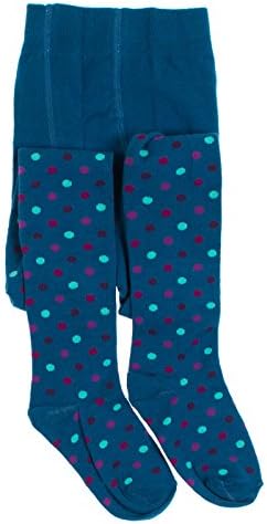 Love U Lots Big Girls'  Multidot Tight, Dark Teal, 12-14