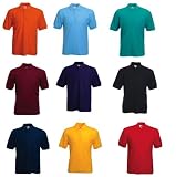 FRUIT OF THE LOOM PIQUE POLO SHIRT - 15 Colours