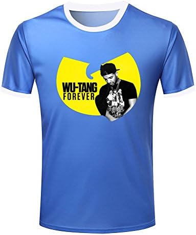 PaulZ Wu Tang Drake Boys Crew Neck Music Fan 3D Shirt Royal Blue