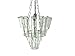 Lamp Mini Bottle Chandelier, Chrome, 30 cm
