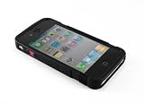 Proporta Antimicrobial Silicone Case with SteriTouch for iPhone 4 - Black/Grey