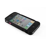 Proporta Silicone iPhone 4 Reception Case with SteriTouch - Black/Grey