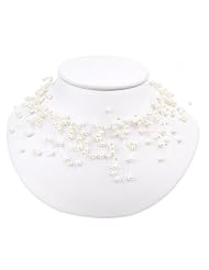 Willow Pearls White Freshwater Feather Pearl Necklace